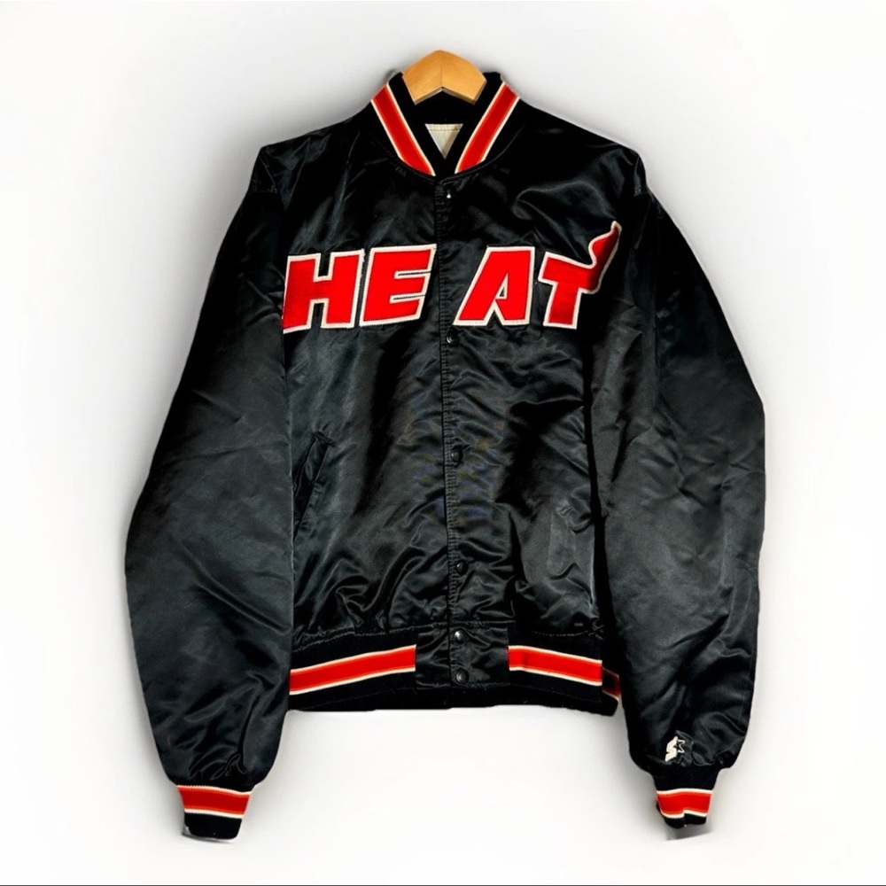 Vintage NBA Starter Miami Heat Satin Bomber
